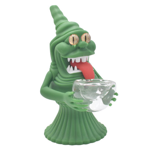 6" Silicone Slime Ghost Water Pipe - (1 Count)-Hand Glass, Rigs, & Bubblers