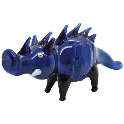 7" Artistic Design Glass Dragon Hand Pipe - (1 Count)-Silicone Hand Pipe