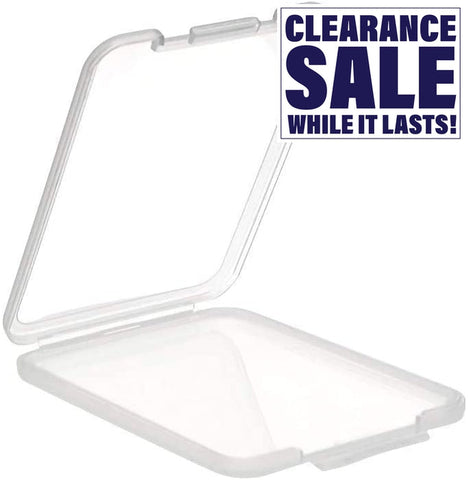 7.5 mm Clear Slim Shatter Container SD Card Case (100 Count)-Concentrate Containers and Accessories