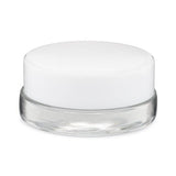 7ml Clear Glass Concentrate Container Black or White Cap (96 Count Increments)-Concentrate Containers and Accessories