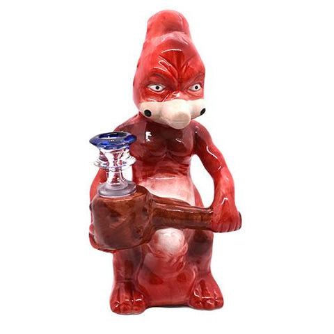 8" Happy Creature Ceramic Pipe - Color May Vary - (1 Count)-Ceramic Bubbler