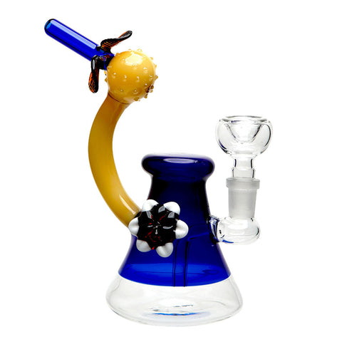 8" Pineapple Telescope Bubbler - Color May Vary - (1 Count)-Hand Glass, Rigs, & Bubblers