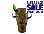9" Face Design Premium Hammer Bubbler - Color May Vary - (1 Count)-Hand Glass, Rigs, & Bubblers