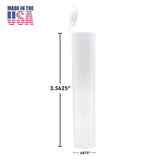 90mm Joint Tube | Cartridge Tube - Made in USA - Clear Translucent-Joint Tubes & Blunt Tubes