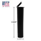 90mm Joint Tube | Cartridge Tube - Made in USA - Opaque Black-Joint Tubes & Blunt Tubes