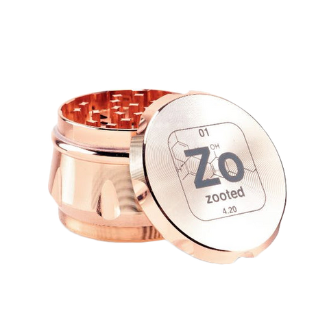 Zooted 4-Piece Herb Grinder - Rose Gold