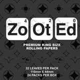 Zooted Brandz King Size Natural Rolling Paper - (24 Count Per Display)-Papers