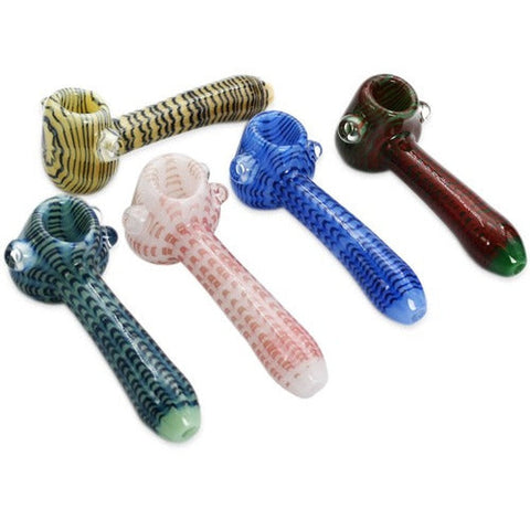 American Art Stand Hand Pipe - Design May Vary - (1 Count)-Silicone Hand Pipe