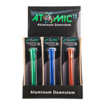 Atomic 13 Adjustable Aluminum Downstem Display – Colors May Vary – (12 Count Display)-Hand Glass, Rigs, & Bubblers