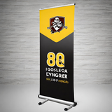 Beast Branding CUSTOM PRINTED Retractable Banner with Stand-Custom Print Stickers