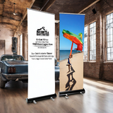 Beast Branding CUSTOM PRINTED Retractable Banner with Stand-Custom Print Stickers