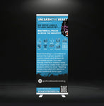 Beast Branding CUSTOM PRINTED Retractable Banner with Stand-Custom Print Stickers