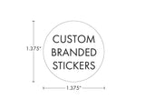 Beast Branding CUSTOM PRINTED STICKERS - 1.375" Circle for Concentrate Container or Flower Jar-Custom Print Stickers