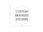 Beast Branding CUSTOM PRINTED STICKERS - 1.5" Circle for Concentrate Container or Flower Jar-Custom Print Stickers
