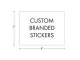 Beast Branding CUSTOM PRINTED STICKERS - 3" x 4" Rectangle for 1/8 Oz, 1/4 Oz, Mylar Bag, & 60 Dram-Custom Print Stickers