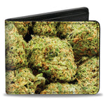 Bi-Fold Wallet - Vivid Marijuana Nugs2 Stacked-Novelty, Hats & Clothing