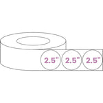 Blank Roll 2.5" Circle White Gloss Premium BOPP Labels (1 Roll - 1,000 Count)-Prescription Labels & State Compliant Labels