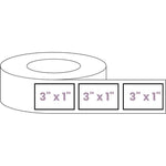 Blank Roll Rectangle White Gloss Premium BOPP Labels (Various Sizes)-Prescription Labels & State Compliant Labels