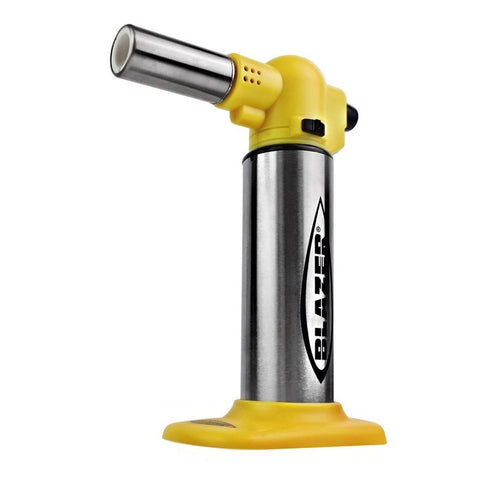Blazer Big Buddy Turbo Torch Yellow & Stainless Steel (1 Count, 3 Count OR 6 Count)-Lighters and Torches