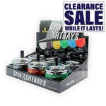 Blink Spin Away Ashtrays - Various Designs - (6 Count Display)-Rolling Trays and Accessories