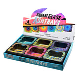 BLINK Square Ashtray Collection - Various Designs - (6 Count Display)-Rolling Trays and Accessories