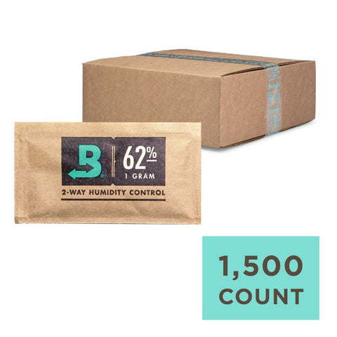 Boveda 62% Humidity Pack Slim 1 Gram Bulk - (1500 Count)-Humidity Packs