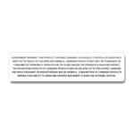 California Government Warning Label 1" x 4" Inch 1000 Count-Prescription Labels & State Compliant Labels