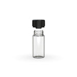 Chubby Gorilla 100Ml Aviator Cr Bottle With Inner Seal & Tamper Evident Break-Off Band (Clear Natural Bottle With Opaque Black Closure) - (400 Count)-Glass Jars