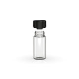 Chubby Gorilla 100Ml Aviator Cr Bottle With Inner Seal & Tamper Evident Break-Off Band (Clear Natural Bottle With Opaque Black Closure) - (400 Count)-Glass Jars