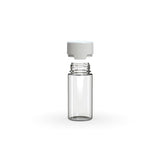 Chubby Gorilla 100Ml Aviator Cr Bottle With Inner Seal & Tamper Evident Break-Off Band (Clear Natural Bottle With Opaque White Closure) - (400 Count)-Glass Jars