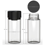 Chubby Gorilla 100Ml Aviator Cr Bottle With Inner Seal & Tamper Evident Break-Off Band (Opaque Black Bottle With Opaque Black Closure) - (400 Count)-Glass Jars