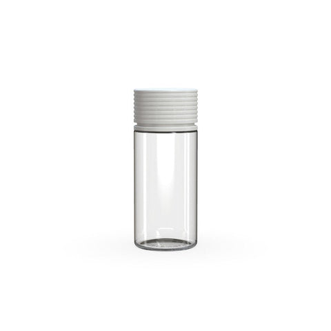 Chubby Gorilla 100Ml Spiral Bottle With Inner Seal & Tamper Evident Break-Off Band (Clear Natural Bottle With Opaque White Closure) - (400 Count)-Glass Jars
