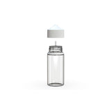 Chubby Gorilla 100Ml V3 Pet Unicorn Bottle With Cr & Tamper Evident Break-Off Band (Clear Natural Bottle With Opaque White Closure) - (400 Count)-Glass Jars