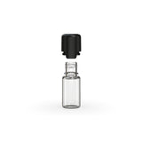 Chubby Gorilla 10Ml Aviator Cr Bottle With Inner Seal & Tamper Evident Break-Off Band (Clear Natural Bottle With Opaque Black Closure) - (1000 Count)-Processing and Handling Supplies