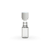 Chubby Gorilla 10Ml Aviator Cr Bottle With Inner Seal & Tamper Evident Break-Off Band (Clear Natural Bottle With Opaque White Closure) - (1000 Count)-Glass Jars