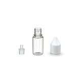 Chubby Gorilla 10Ml Pet Reducer Unicorn Bottle With Cr & Tamper Evident Break-Off Band (Clear Natural Bottle With Opaque White Closure) - (2000 Count)-Glass Jars