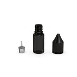 Chubby Gorilla 10Ml V3 Pet Unicorn Bottle With Cr & Tamper Evident Break-Off Band (Translucent Black Bottle With Opaque Black Closure) - (2000 Count)-Glass Jars