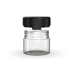 Chubby Gorilla 10Oz (300Cc) Aviator Cr Xl Container With Inner Seal & Tamper Evident Break-Off Band (Clear Natural Container With Opaque Black Closure) - (80 Count)-Glass Jars