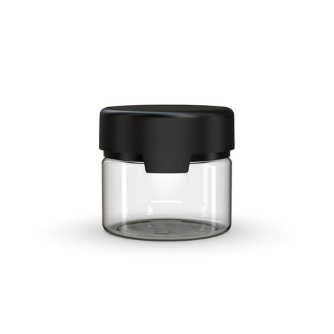 Chubby Gorilla 10Oz (300Cc) Aviator Cr Xl Container With Inner Seal & Tamper Evident Break-Off Band (Clear Natural Container With Opaque Black Closure) - (80 Count)-Glass Jars
