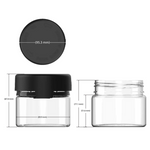 Chubby Gorilla 10Oz (300Cc) Aviator Cr Xl Container With Inner Seal & Tamper Evident Break-Off Band (Opaque Black Container With Opaque Black Closure) - (80 Count)-Glass Jars