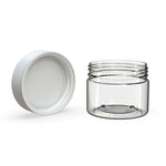 Chubby Gorilla 10Oz (300Cc) Spiral Cr Xl Container With Inner Seal & Tamper Evident Break-Off Band (Clear Natural Container With Opaque White Closure) - (80 Count)-Glass Jars