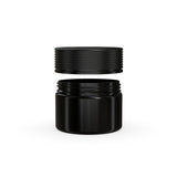 Chubby Gorilla 10Oz (300Cc) Spiral Cr Xl Container With Inner Seal & Tamper Evident Break-Off Band (Opaque Black Container With Opaque Black Closure) - (80 Count)-Glass Jars