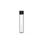Chubby Gorilla 115Mm Spiral Cr Tube With Inner Seal & Tamper Evident Break-Off Band (Clear Natural Tube With Opaque Black Closure) - (200 Count)-Glass Jars