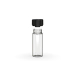 Chubby Gorilla 120Ml Aviator Cr Bottle With Inner Seal & Tamper Evident Break-Off Band (Clear Natural Bottle With Opaque Black Closure) - (400 Count)-Glass Jars