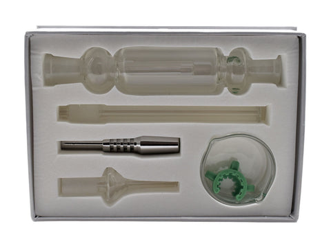 Dab Kit With Dish 14mm - (1 Count)-Hand Glass, Rigs, & Bubblers