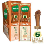 ENDO Organic Hemp Wrap - 5 Wraps Per Pouch - Various Flavors - (15 Count Displays)-Papers and Cones