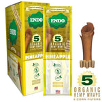 ENDO Organic Hemp Wrap - 5 Wraps Per Pouch - Various Flavors - (15 Count Displays)-Papers and Cones