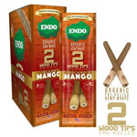 ENDO Organic Hemp Wrap Pre Rolled With Wood Tips 2 Per Pouch - Various Flavors - (15 Count Display)-Papers and Cones