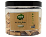 ENDO Wood Tips - 120 Count Per Jar - Various Sizes - (1 Count)-Papers and Cones