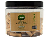 ENDO Wood Tips - 120 Count Per Jar - Various Sizes - (1 Count)-Papers and Cones